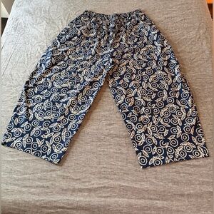 Ilana Kohn indigo floral Abe Pants 1x